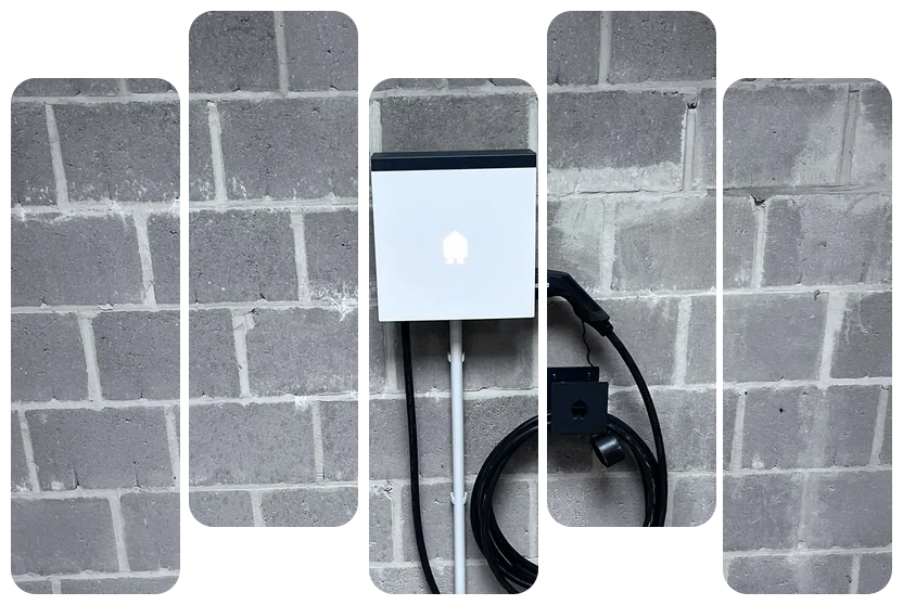 Borne Smappee installée dans un garage, éligible à la TVA de 6 %